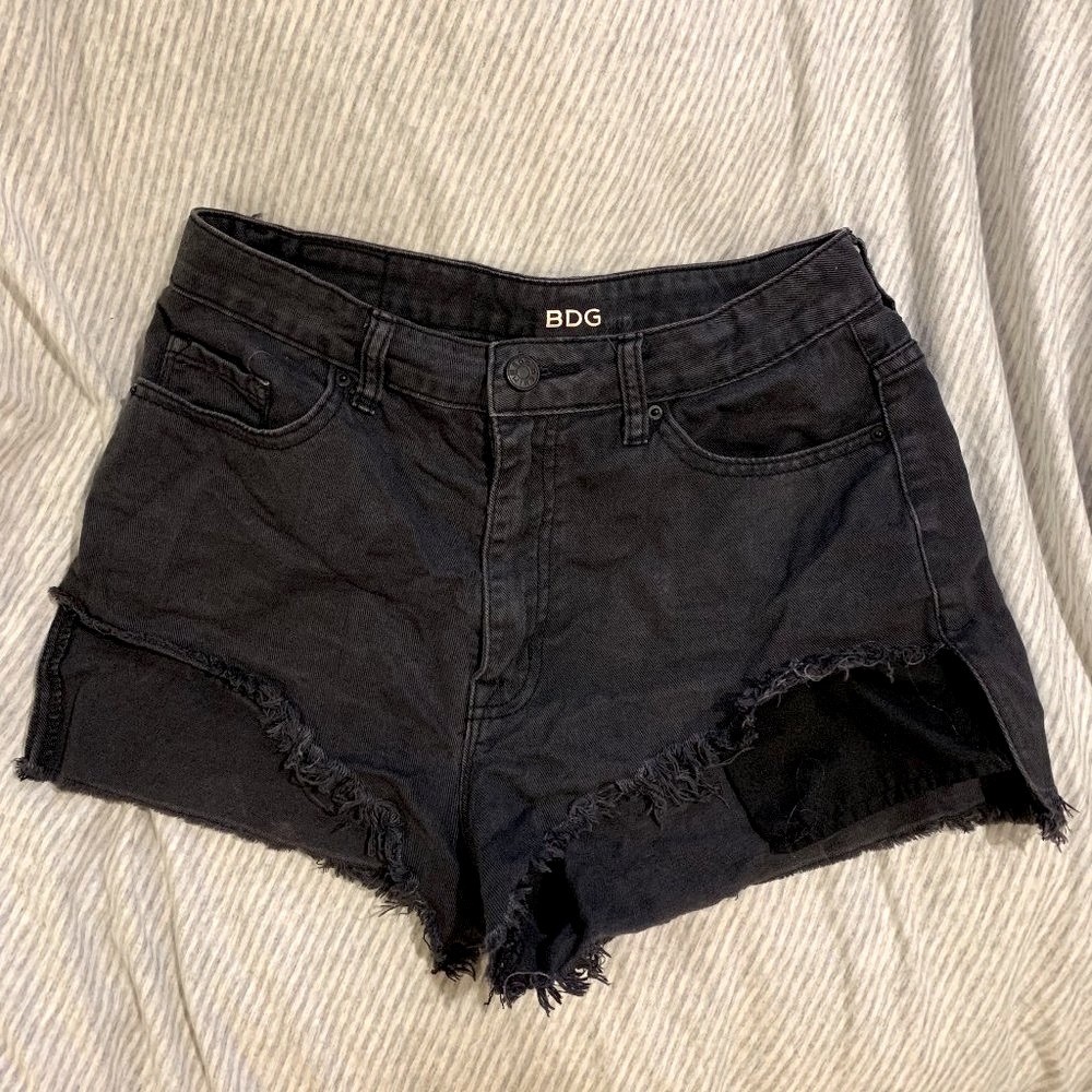 BDG Black Jean Shorts
